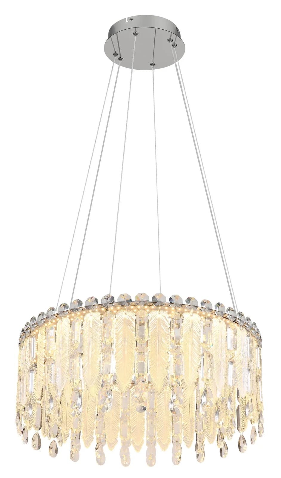 GLOBO LIGHTING Hängeleuchte KLUNKA Verchromt LED Dimmbar
