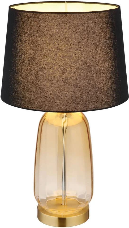 Globo Tischleuchte CLASSY Schwarz Messing Metall - Bild 4