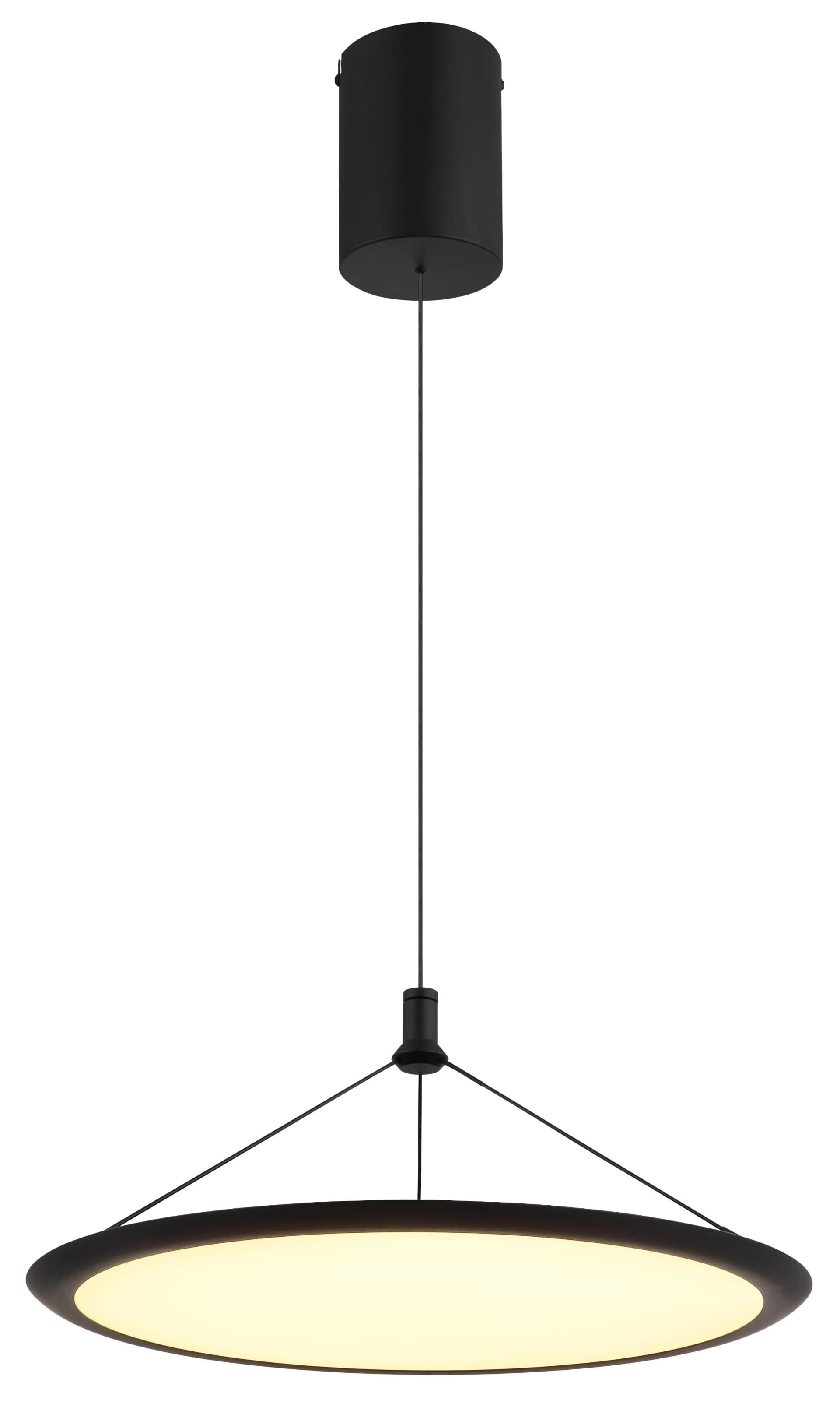 GLOBO SUNA LED Pendelleuchte Schwarz Aluminium