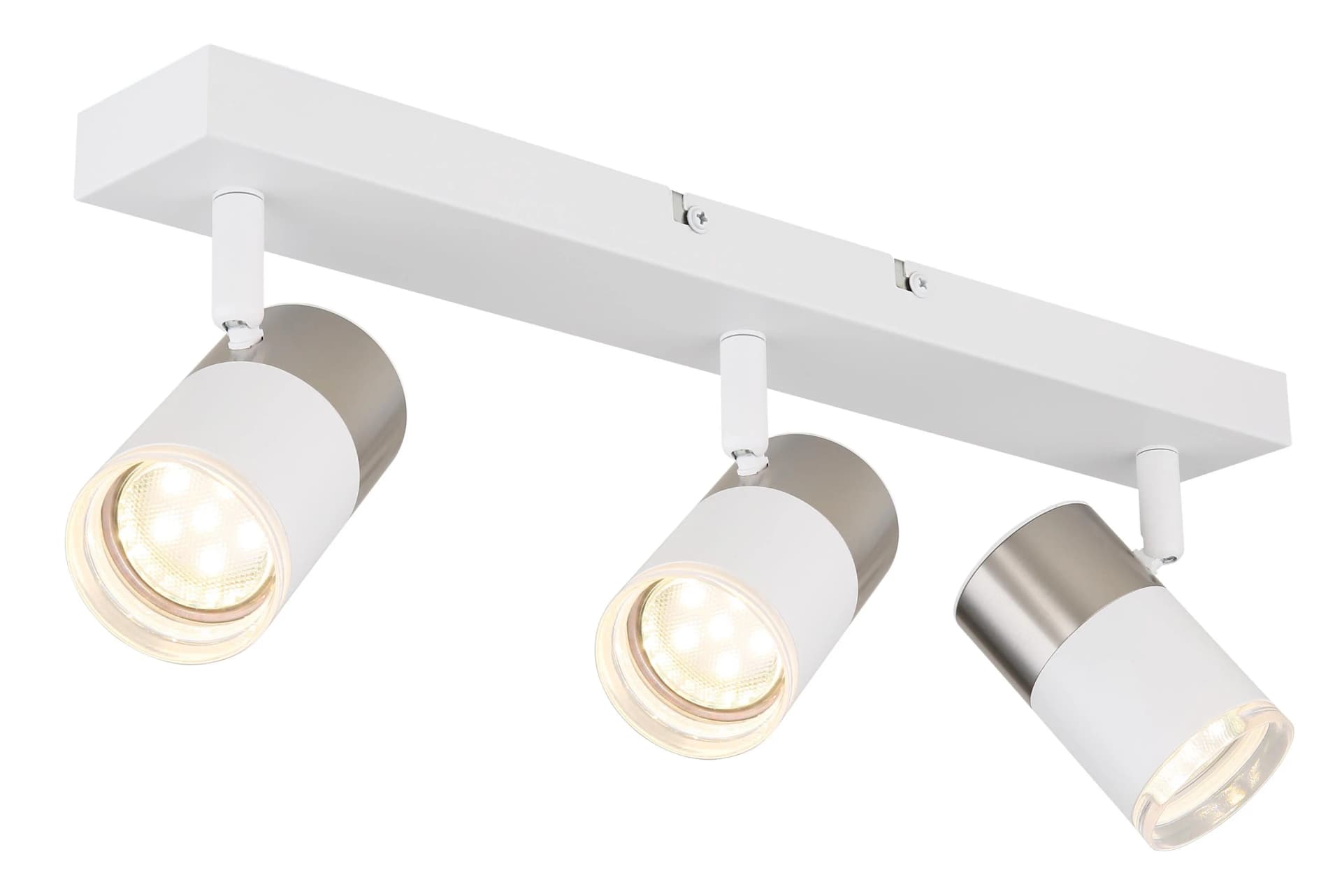 GLOBO Lighting Strahler BRISBON Metall Weiß/Silber