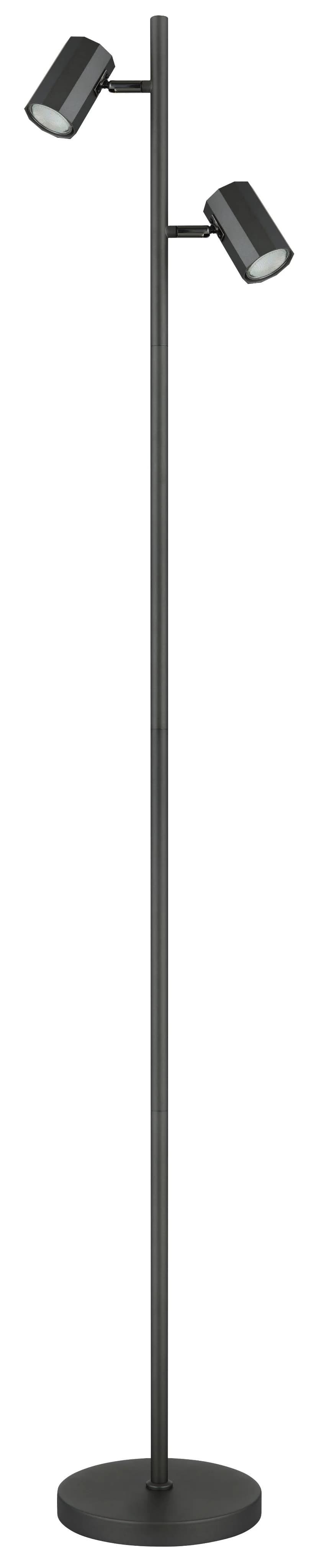 GLOBO LIGHTING Stehlampe JAMES Grau Metall GU10