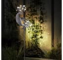 GLOBO LIGHTING Solarlampe mit Pfau-Design Schwarz Warmweiß Bild 3