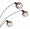 GLOBO LIGHTING Stehlampe SEYMOUR Schwarz Glas Marmor Bild 1