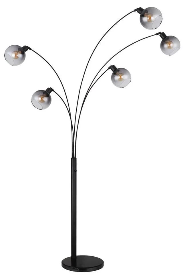 GLOBO LIGHTING Stehlampe SEYMOUR Schwarz Glas Marmor - Bild 3