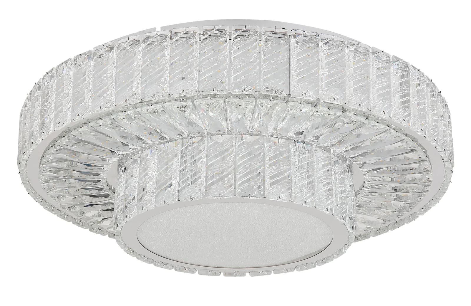 GLOBO LIGHTING LED Deckenleuchte MUCKY silber verchromt mit Kristallen - Bild 2
