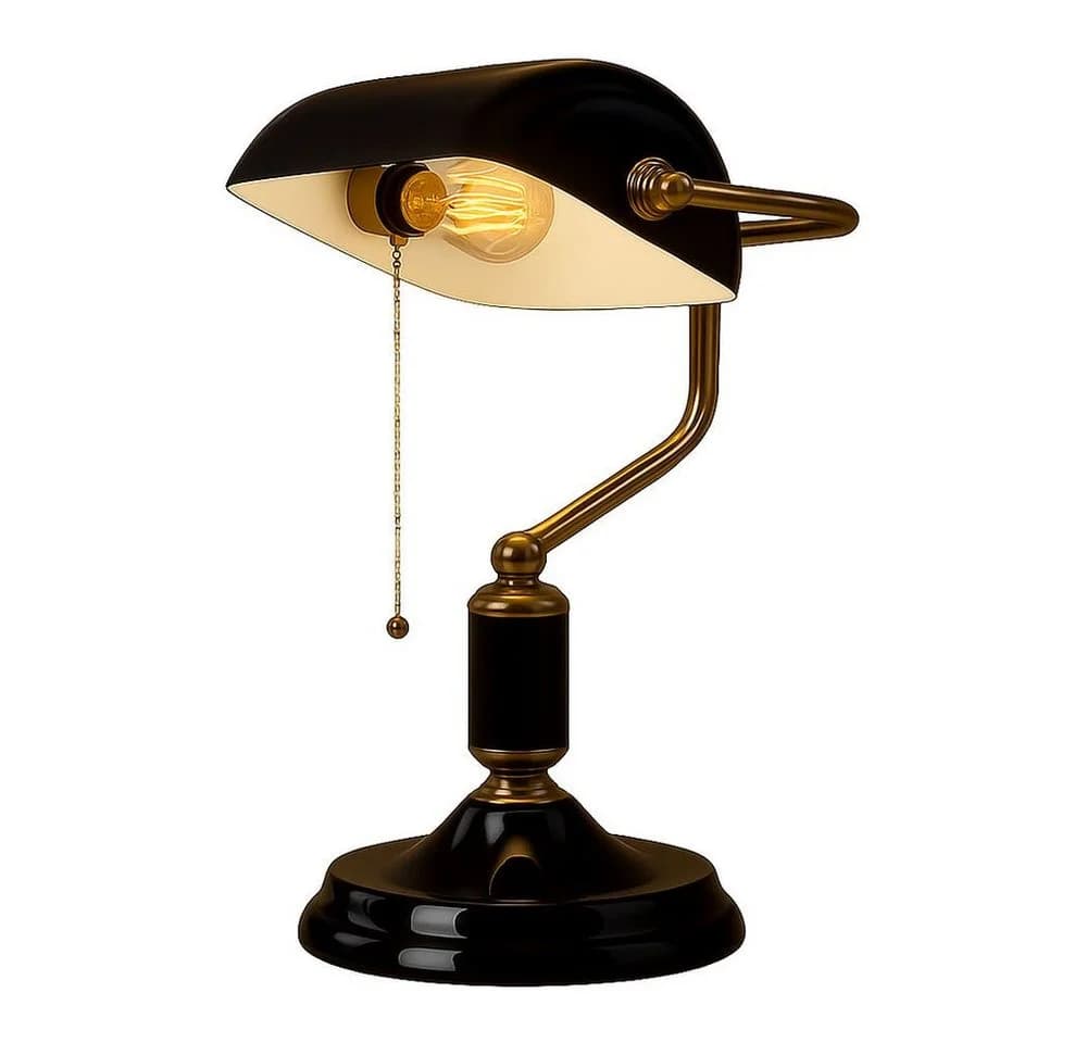 GLOBO LIGHTING Tischleuchte Anthrazit Gold Metall