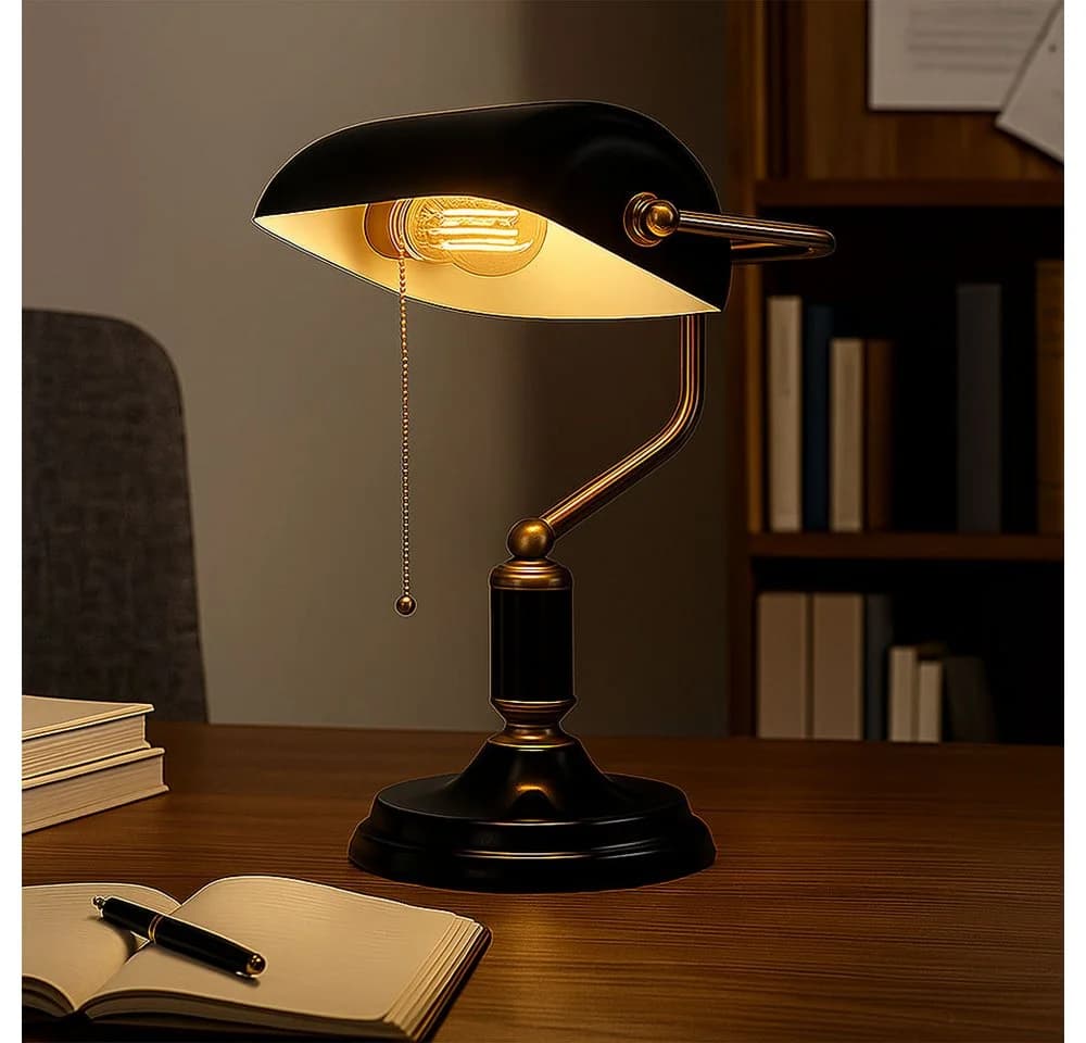 GLOBO LIGHTING Tischleuchte Anthrazit Gold Metall - Bild 5