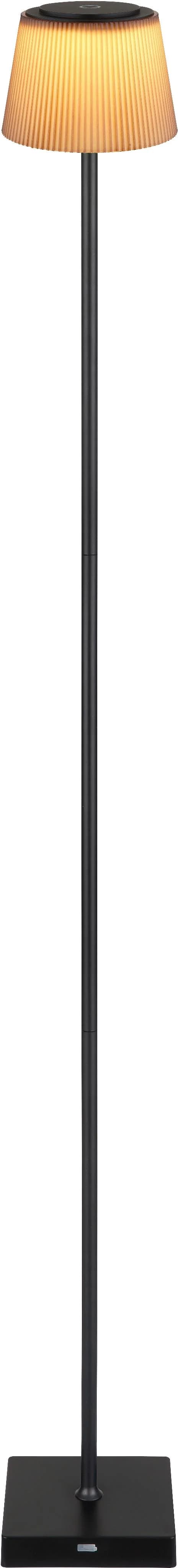GLOBO LIGHTING Stehlampe GREGOIR Schwarz Matt LED Dimmbar
