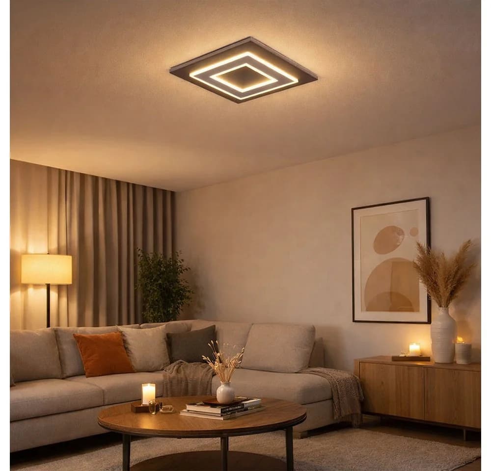 GLOBO LIGHTING LED Deckenleuchte Warmweiß Grau Modern - Bild 3