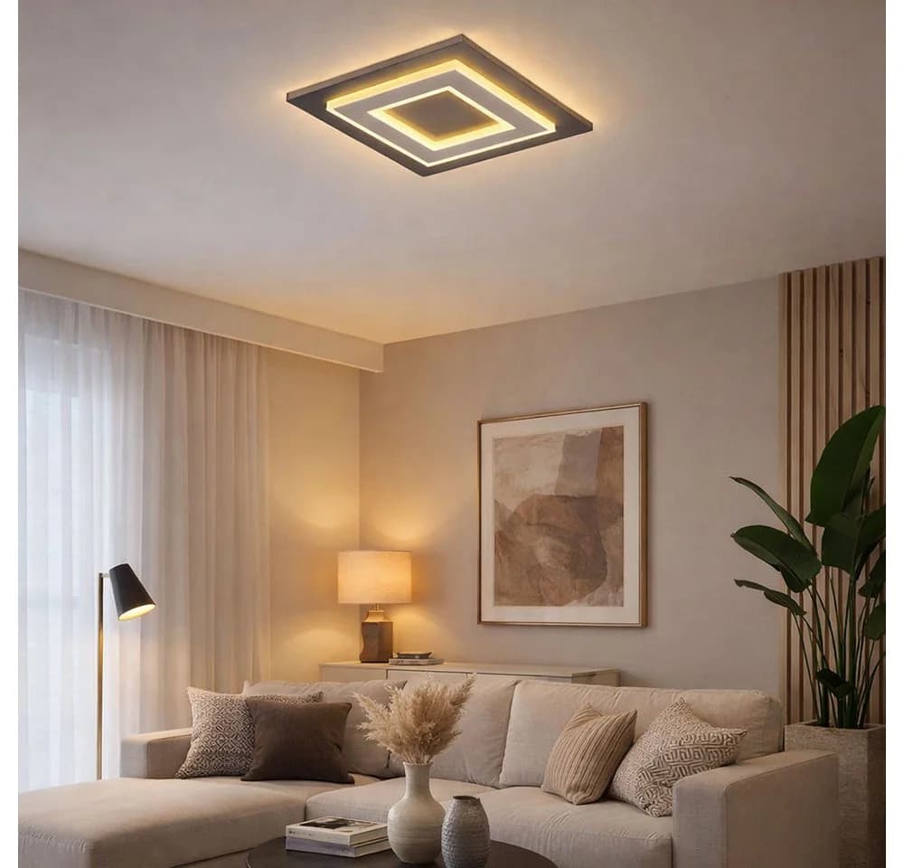 GLOBO LIGHTING LED Deckenleuchte Warmweiß Grau Modern - Bild 4