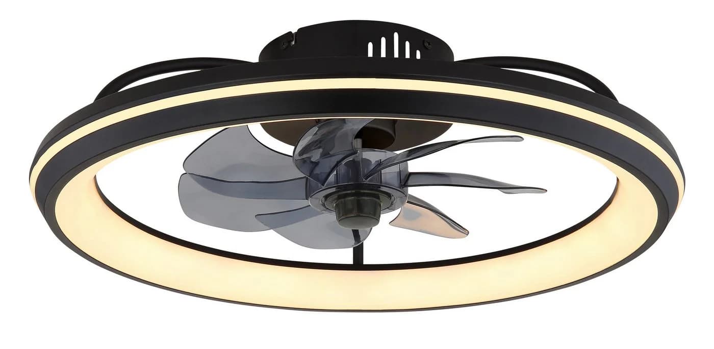 GLOBO LIGHTING Deckenleuchte CELESTE Schwarz Matt LED Ventilator - Bild 4