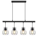 GLOBO LIGHTING Hängeleuchte Industrial Schwarz 4x E27 Bild 4
