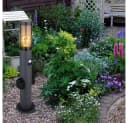 GLOBO LIGHTING LED Außen-Stehlampe Anthrazit mit Bewegungsmelder & Steckdose Bild 4