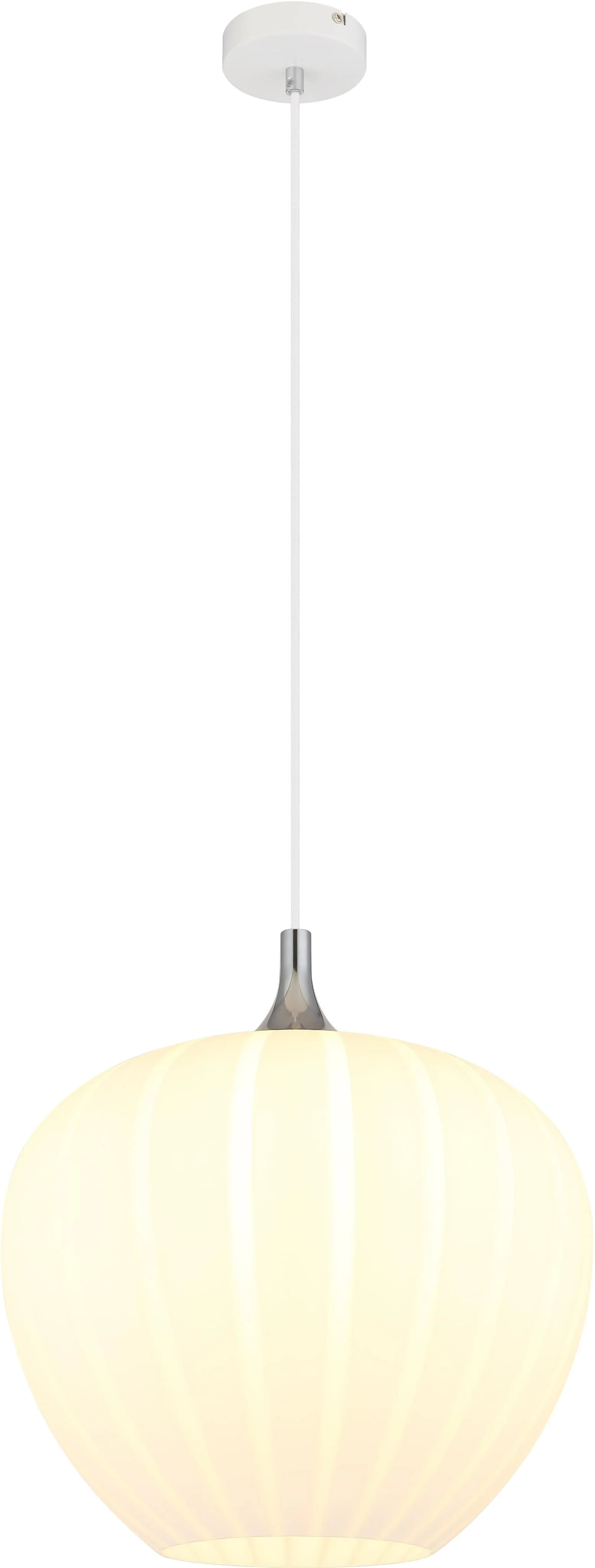 GLOBO LIGHTING Hängeleuchte MAXY Weiß Glas opal
