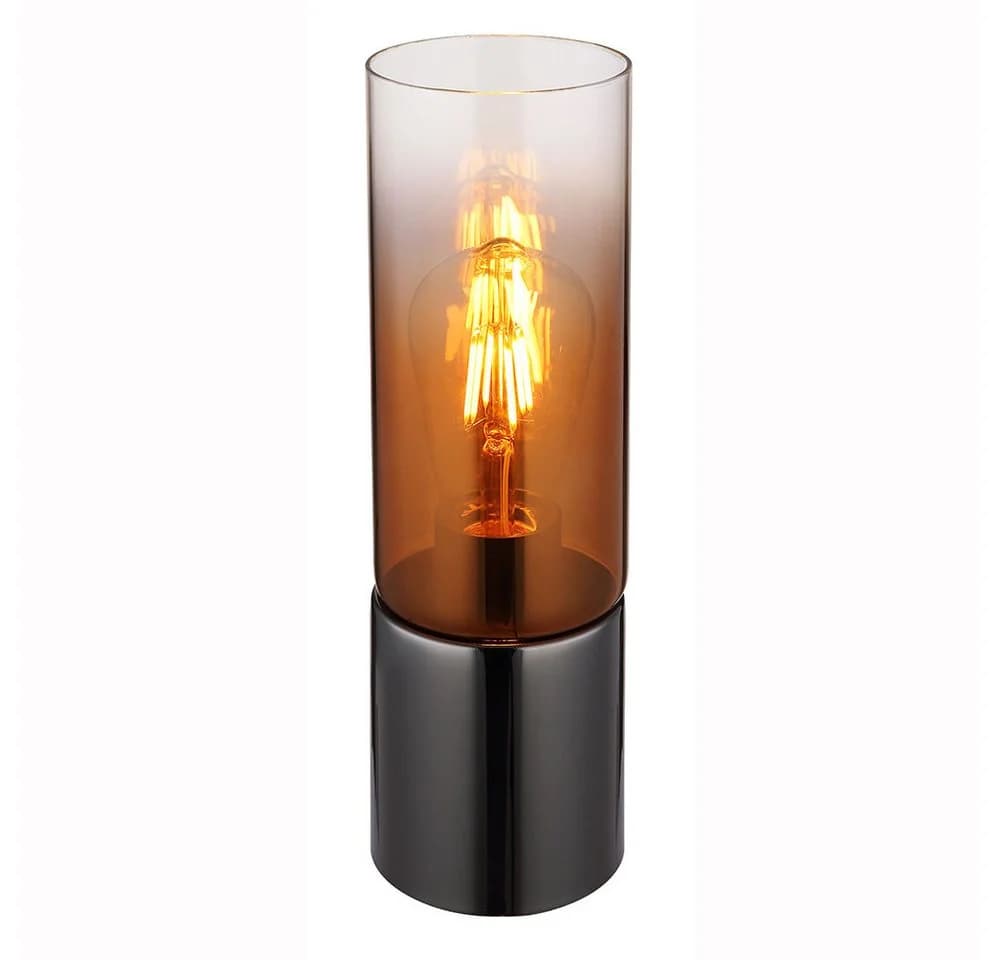 GLOBO LIGHTING Tischleuchte ANNIKA Kupfer/Schwarz Chrom Touch - Bild 2