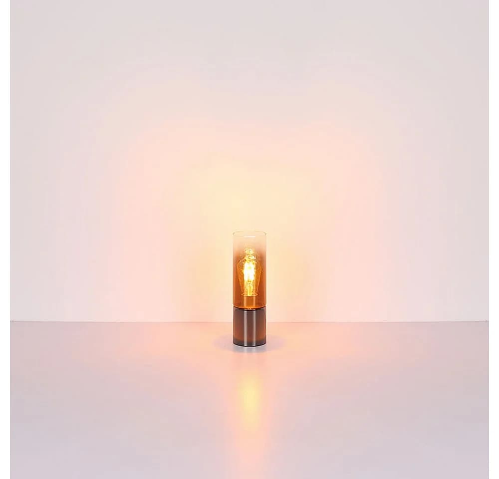 GLOBO LIGHTING Tischleuchte ANNIKA Kupfer/Schwarz Chrom Touch - Bild 5