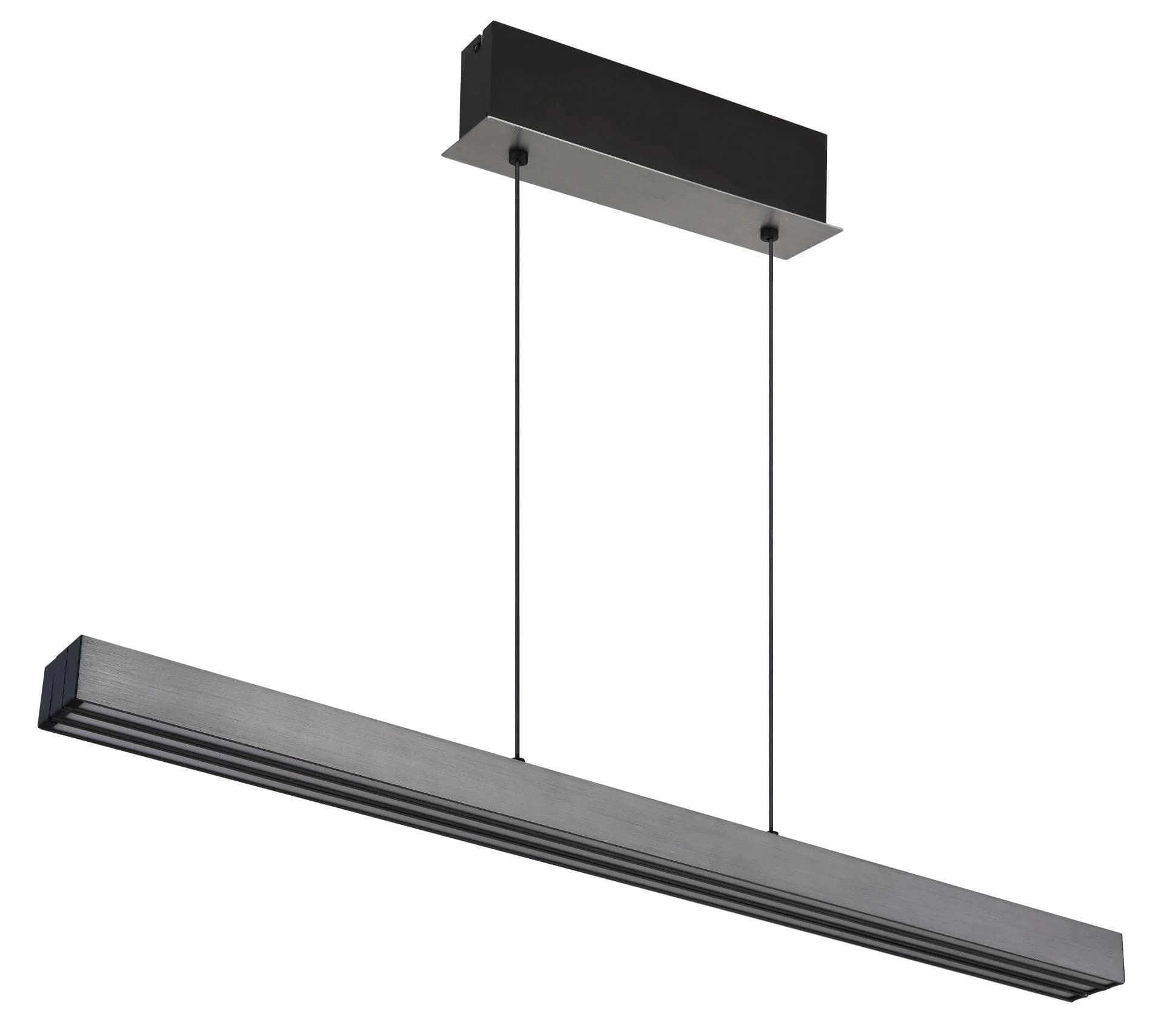 GLOBO LIGHTING LED-Hängeleuchte ETHAN Dunkelgrau Aluminium Touch Dimmbar