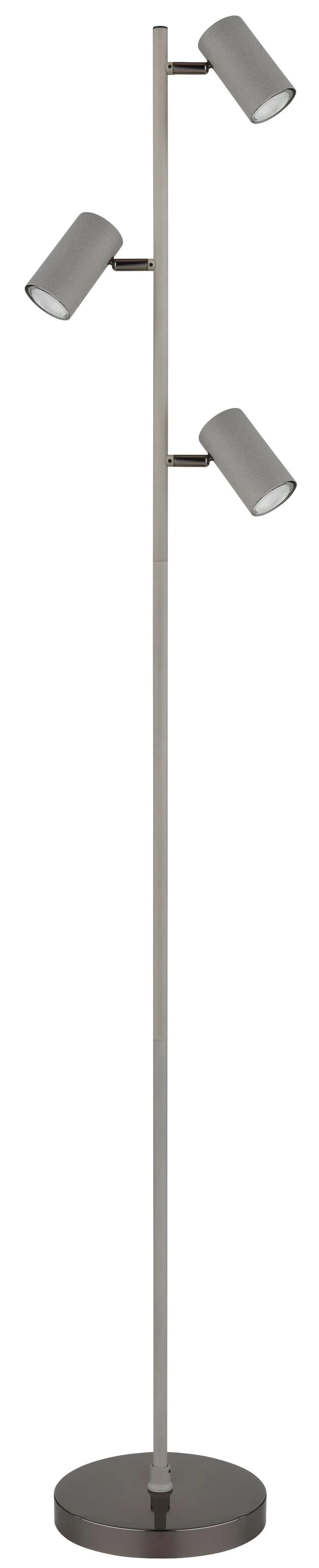 GLOBO LIGHTING Stehlampe ROBBY Schwarz-Chrom Metall
