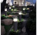 GLOBO LIGHTING LED Außen-Stehlampe 4er Set Grau Solar Bild 5