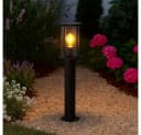 GLOBO LIGHTING LED Außen-Stehlampe Schwarz Edelstahl Bild 1