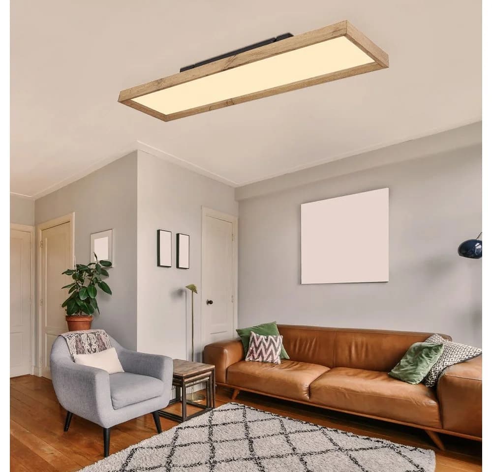 GLOBO LIGHTING LED Deckenleuchte Holzoptik Warmweiß Neutralweiß Tageslichtweiß - Bild 5