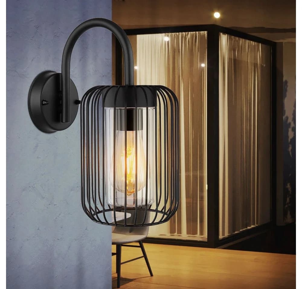 GLOBO LIGHTING LED Außen-Wandleuchte Schwarz E27 - Bild 5