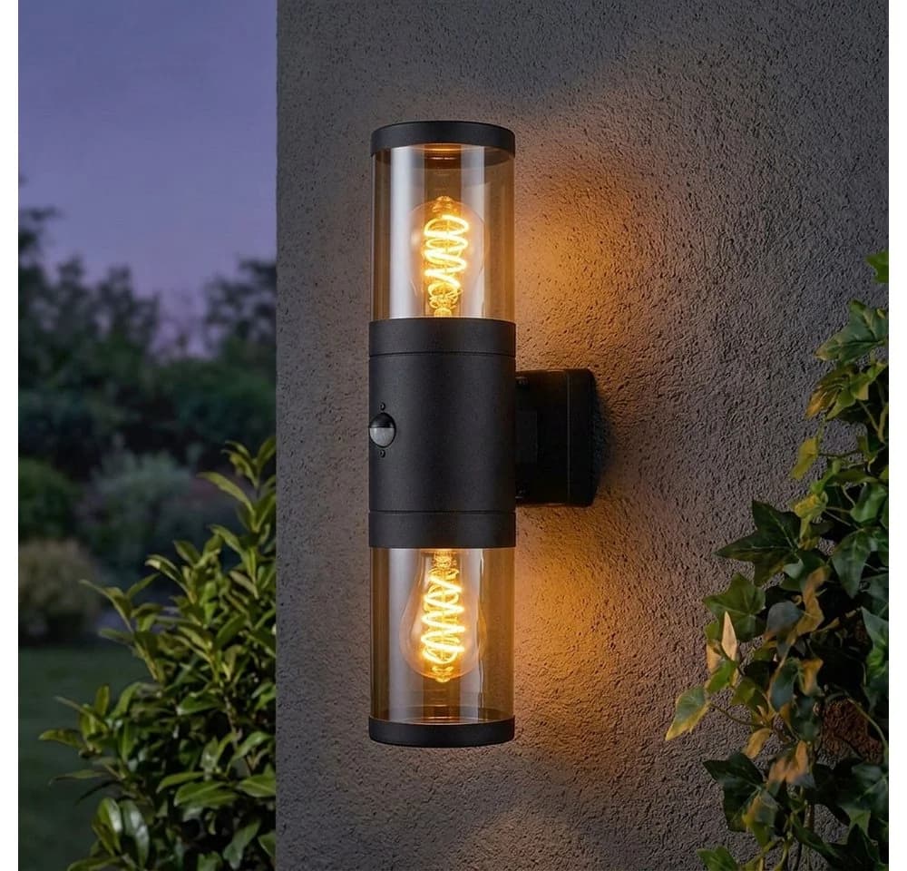 GLOBO LIGHTING LED Außen-Wandleuchte Schwarz mit Bewegungsmelder - Bild 4