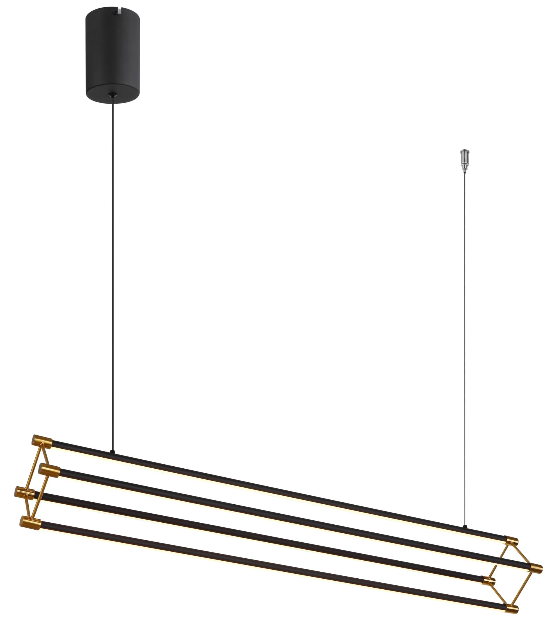 GLOBO LIGHTING LED Pendelleuchte KAYSON Schwarz Aluminium