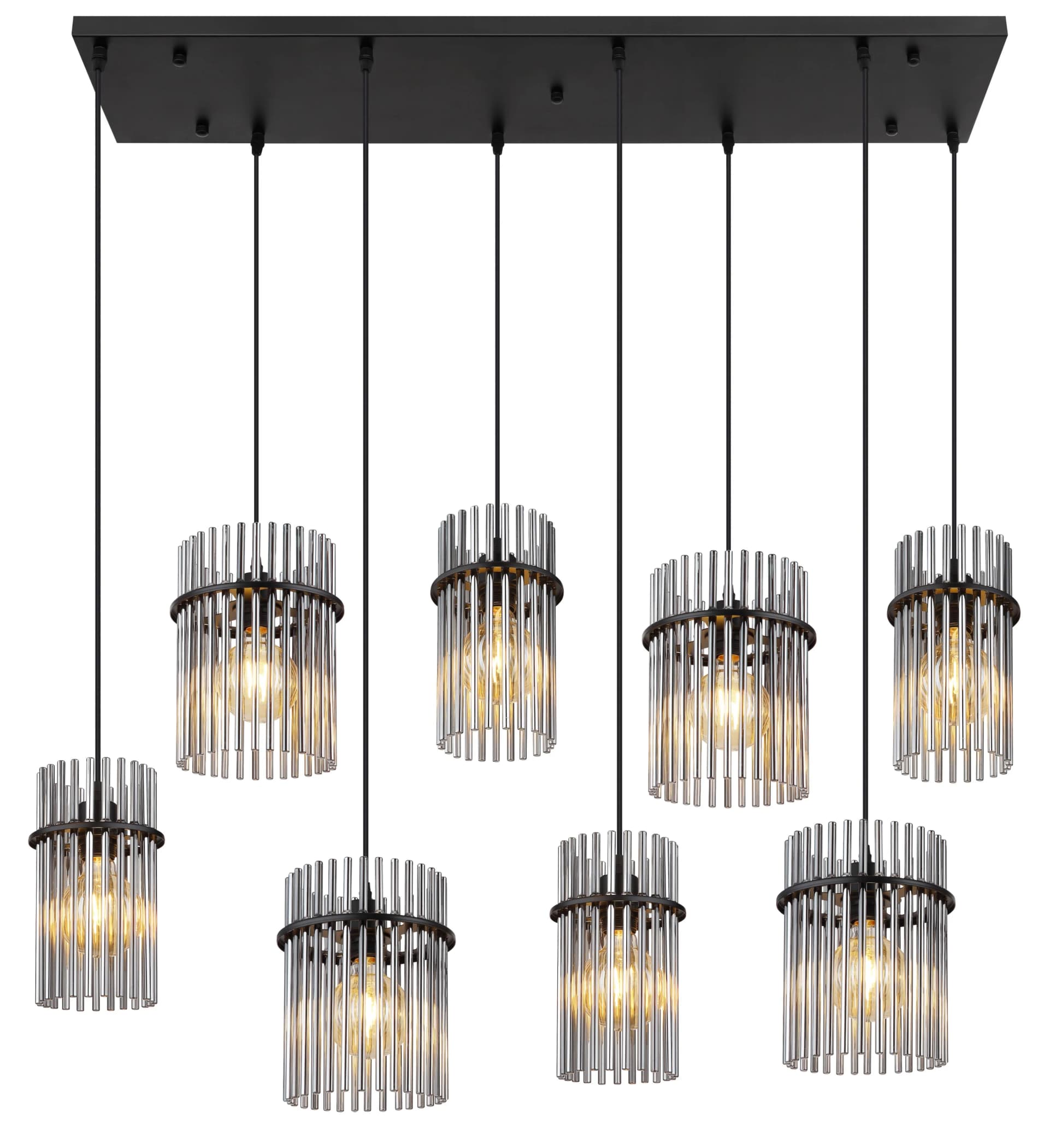 GLOBO LIGHTING Hängeleuchte GORLEY Schwarz Matt