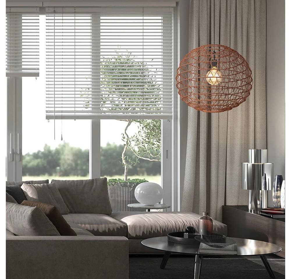 GLOBO LIGHTING Pendelleuchte Boho Metall Papier E27 - Bild 5