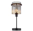 GLOBO LIGHTING LED Tischleuchte Schwarz Rauchfarben E14 Bild 5