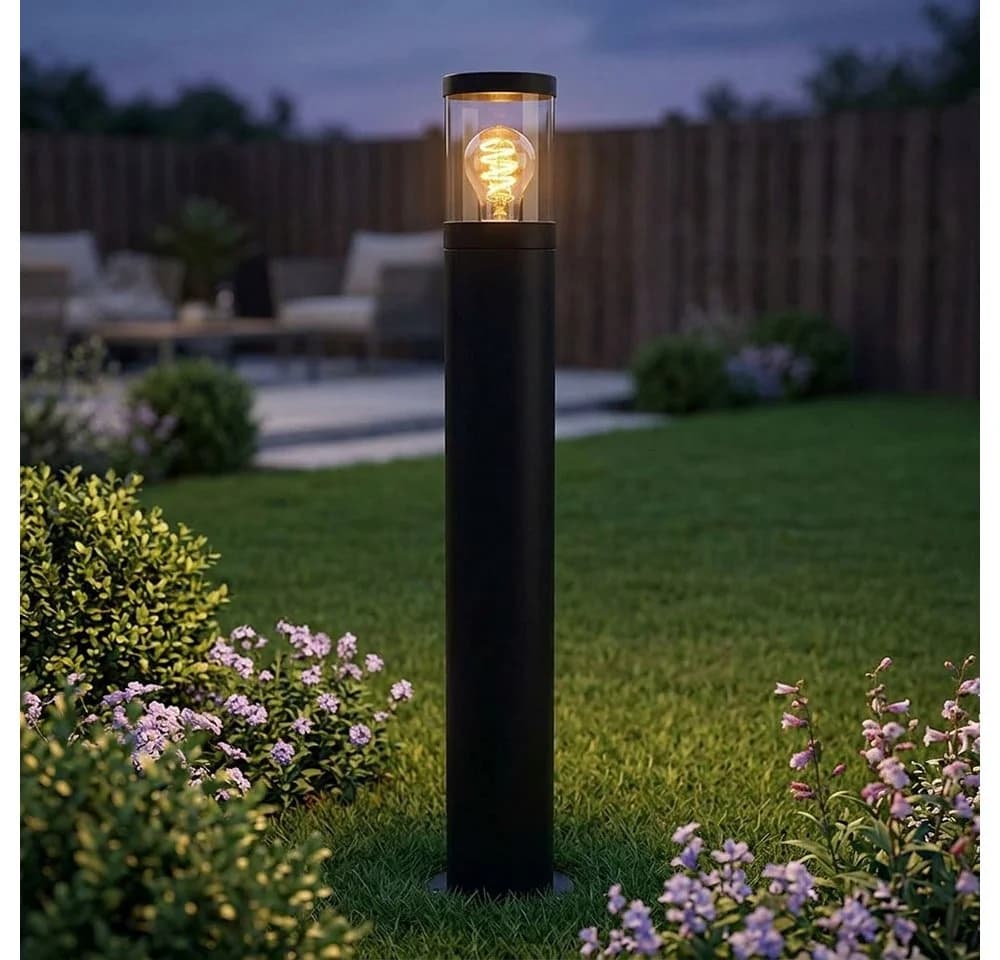 GLOBO LIGHTING LED Außen-Stehlampe Schwarz Edelstahl - Bild 2