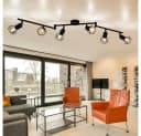 GLOBO LIGHTING Deckenspot Retro Deckenstrahler 6 flammig Spotleiste Bild 1