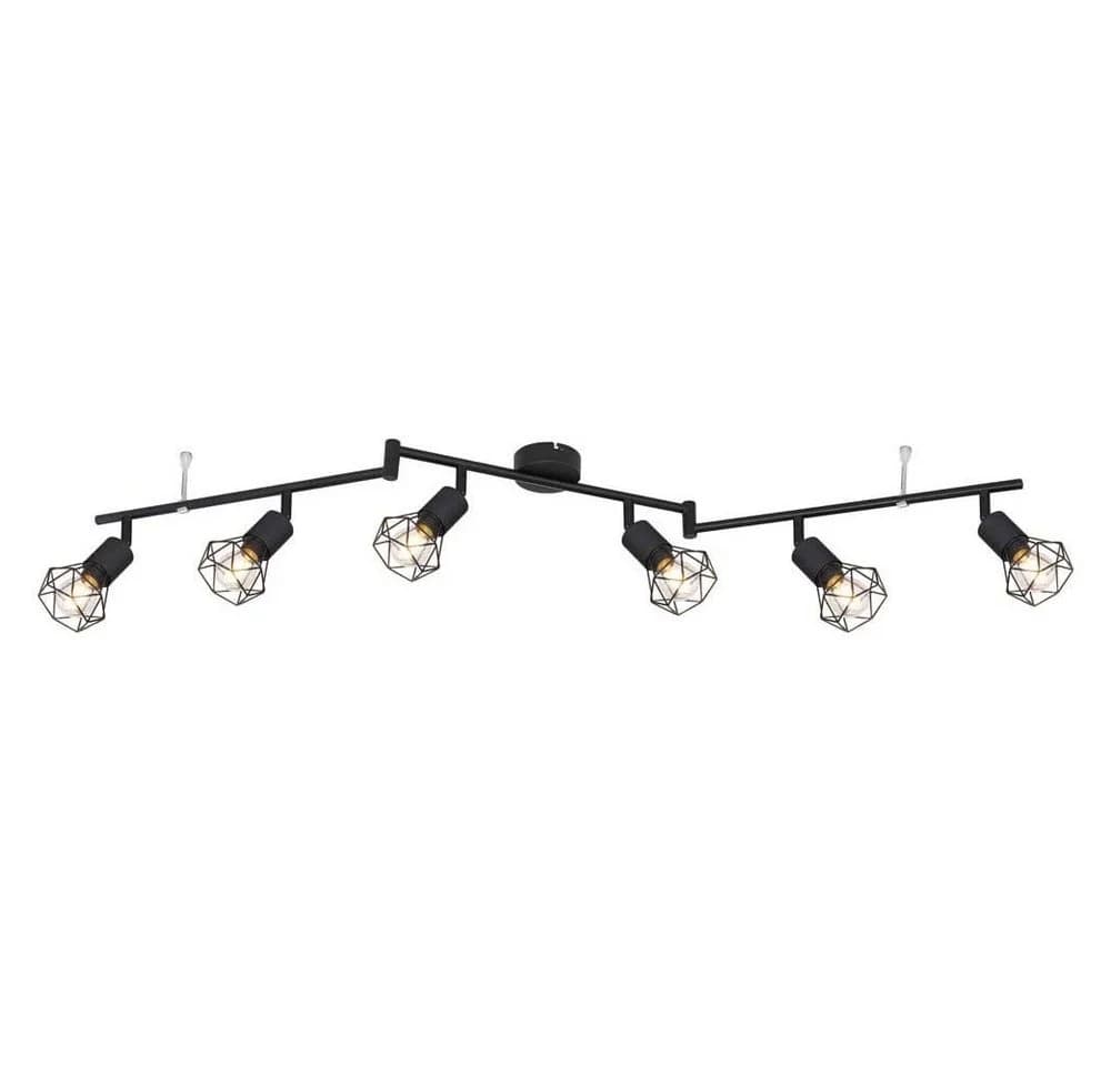 GLOBO LIGHTING Deckenspot Retro Deckenstrahler 6 flammig Spotleiste - Bild 5