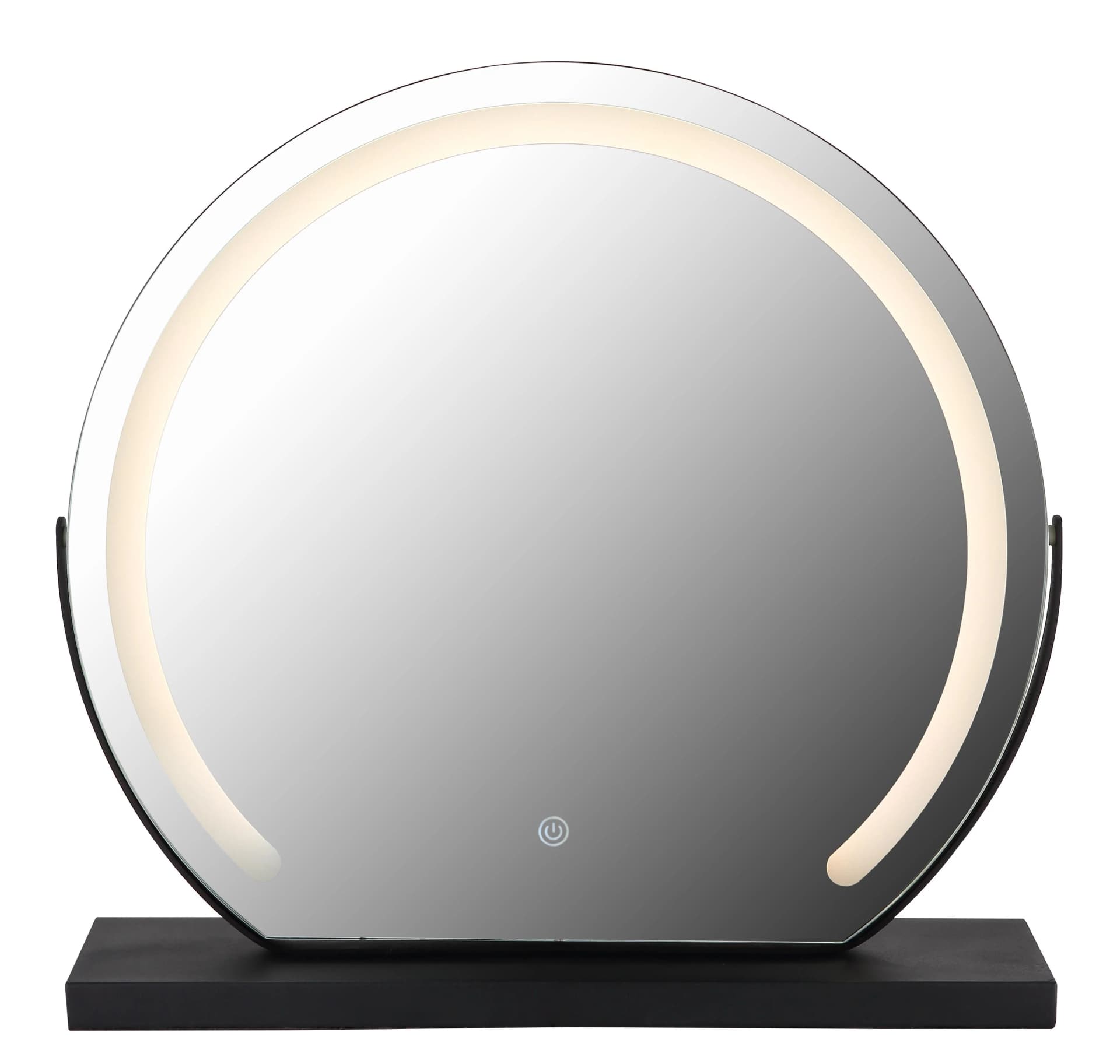 GLOBO LIGHTING LED Spiegelleuchte 'RIVAS' - Halbrund, Schwarz, Touch
