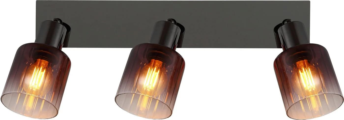 GLOBO LIGHTING Deckenstrahler SATELLA Schwarz/Glas kupferfarben - Bild 4