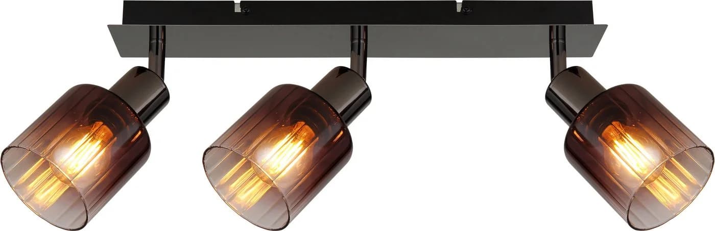 GLOBO LIGHTING Deckenstrahler SATELLA Schwarz/Glas kupferfarben - Bild 5