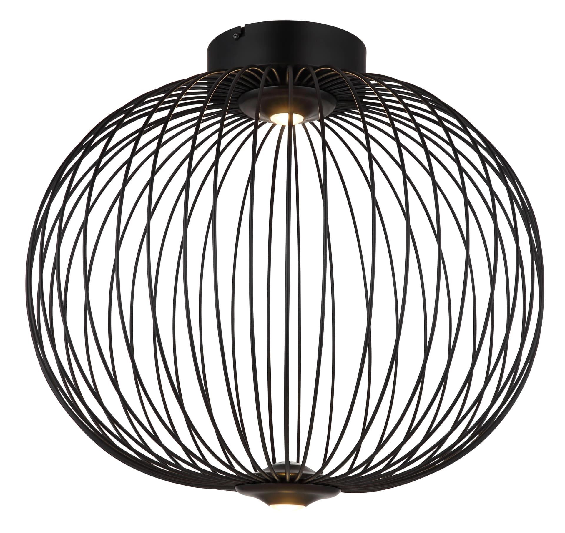 GLOBO LIGHTING Deckenleuchte GALWAY Schwarz Matt