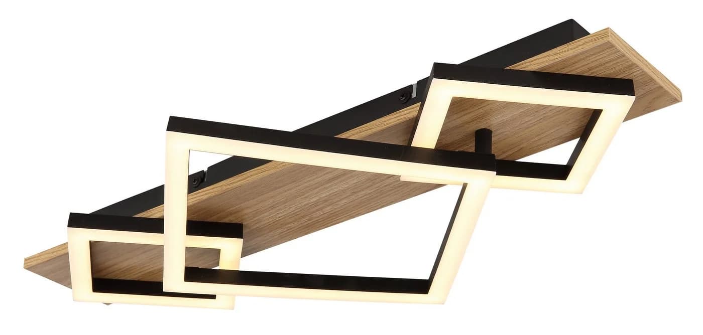 GLOBO LIGHTING LED Deckenleuchte BEATRIX I Schwarz Holzoptik 3000K - Bild 4