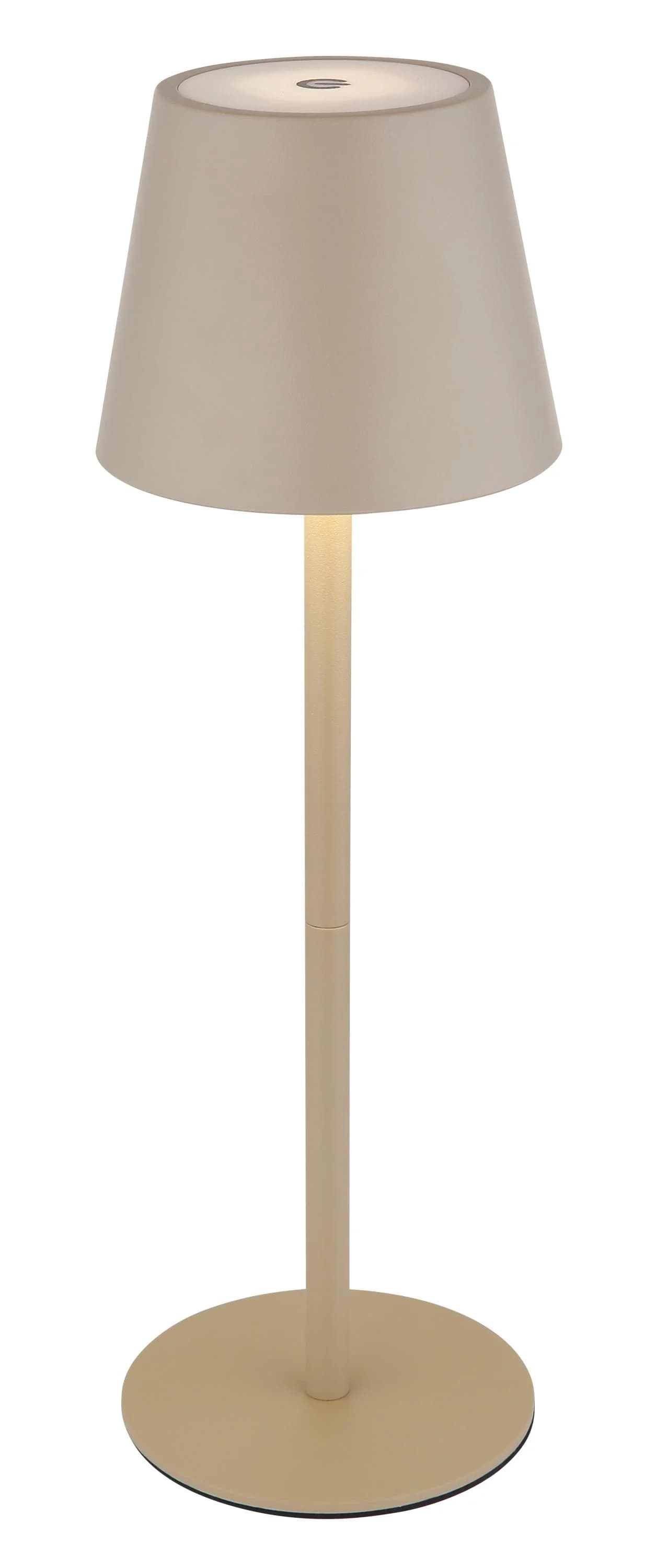 GLOBO LIGHTING LED Tischleuchte Sandfarben USB