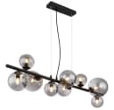GLOBO LIGHTING LED-Hängeleuchte Rauchglas Schwarz 9x G9 Bild 1