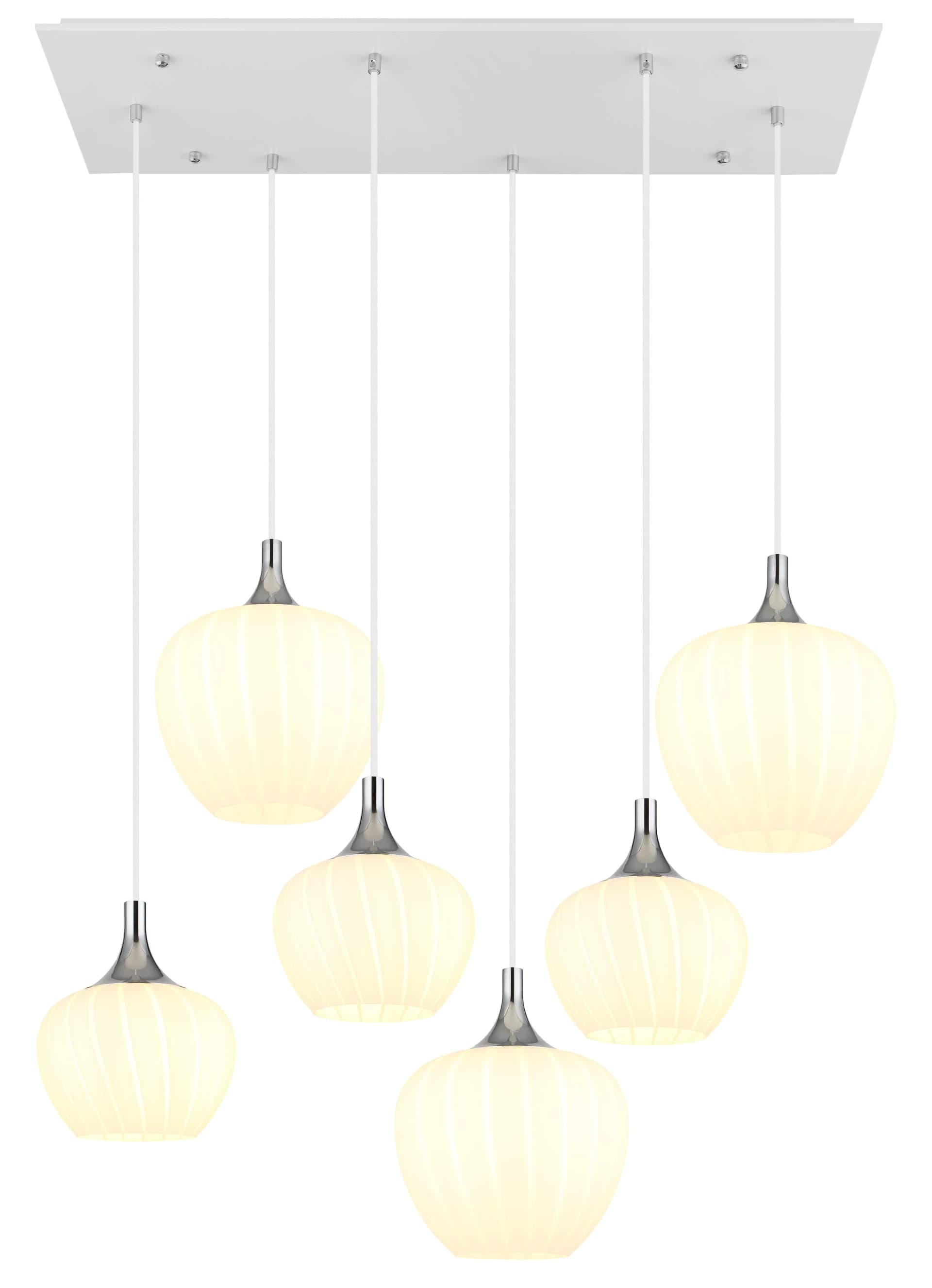 GLOBO LIGHTING Hängeleuchte MAXY Weiß Matt