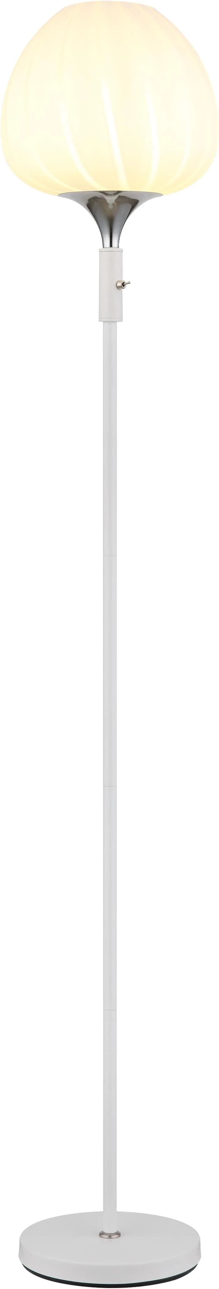 GLOBO LIGHTING Stehlampe MAXY Weiß Glas Metall