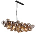 GLOBO LIGHTING Hängeleuchte UDO 2 Glasgrößen rauchfarben Bild 3