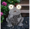 GLOBO LIGHTING Solarleuchte Frosch grau LED Steinoptik 2x Bild 5