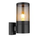 GLOBO LIGHTING LED Außen-Wandleuchte Schwarz mit rauchigem Glas Bild 2