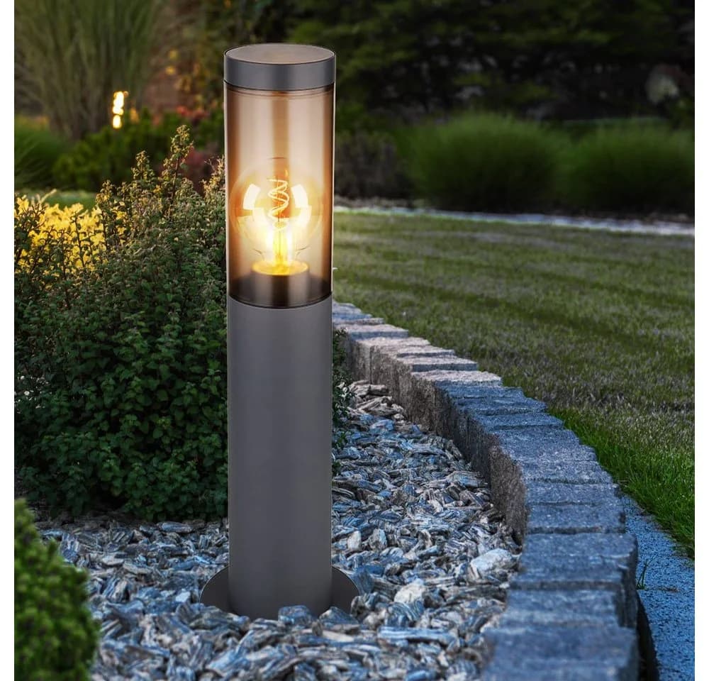GLOBO LIGHTING Außen-Stehlampe Anthrazit Edelstahl E27 - Bild 5