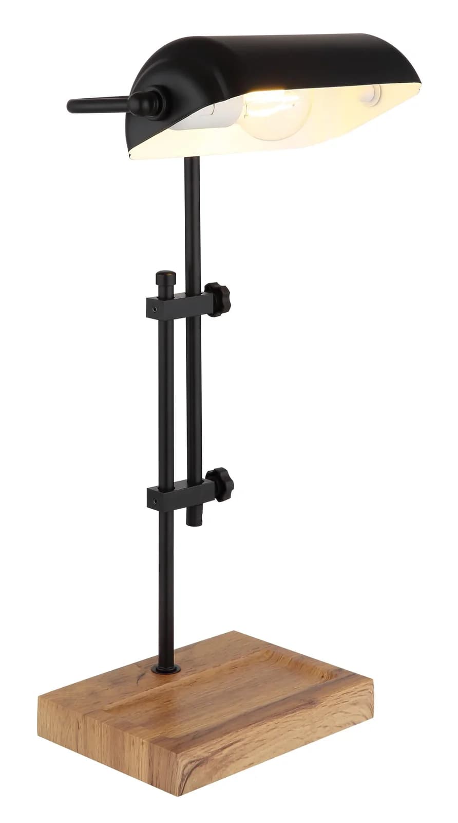 GLOBO Lighting Tischleuchte MARID Schwarz Metall