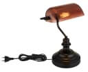 GLOBO LIGHTING Schreibtischlampe ANTIQUE Schwarz Matt Kupferfarben Bild 2