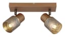 GLOBO LIGHTING Deckenstrahler SATELLA Braun Metall mit Kristalloptik Bild 2